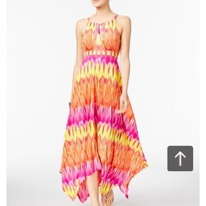 Multi color sleeveless summer dress